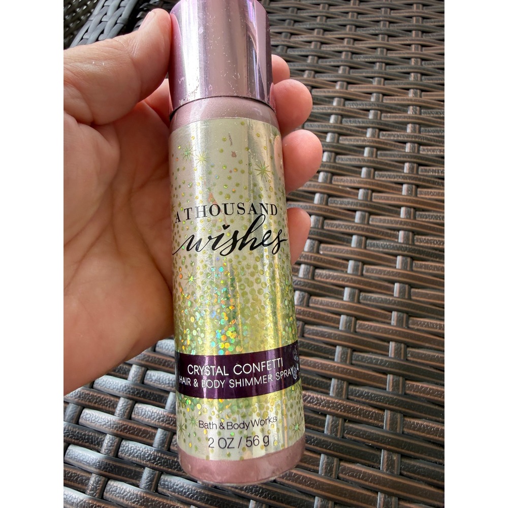 75% FULL‎  A Thousand Wishes Crystal Confetti Hair Body Shimmer Spray 2oz